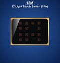 12M Plate with 12 LIght Switch (10A)