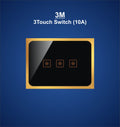 3M Plate with 3 Touch Switch